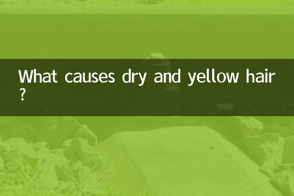 What causes dry and yellow hair?
