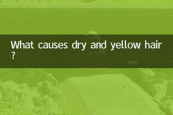 What causes dry and yellow hair?