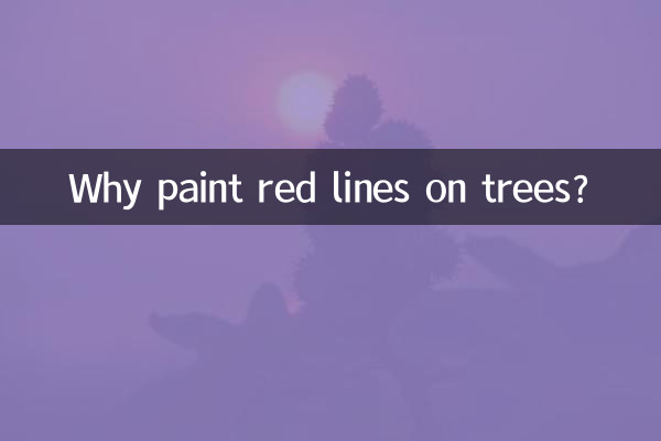 Pourquoi peindre des lignes rouges sur les arbres ?