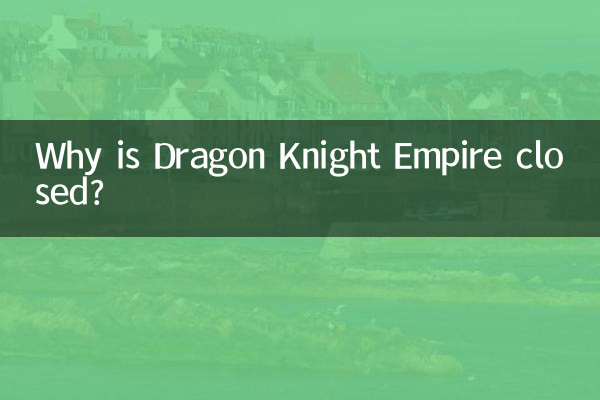 Warum ist Dragon Knight Empire geschlossen?