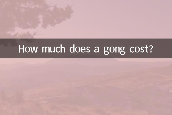 Quanto costa un gong?