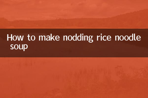 Como fazer sopa de macarrão de arroz