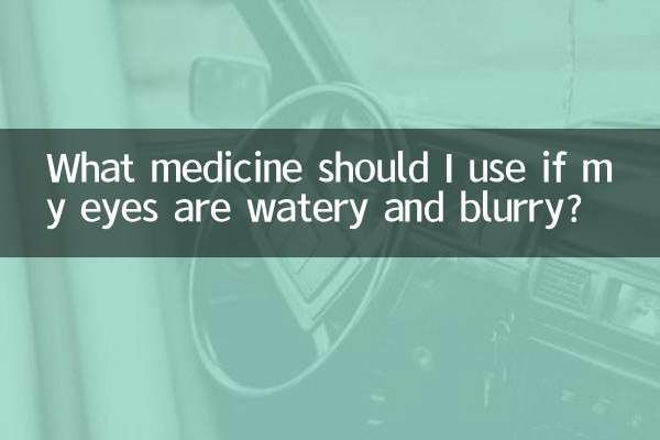 Quale medicinale dovrei usare se i miei occhi sono lacrimosi e offuscati?