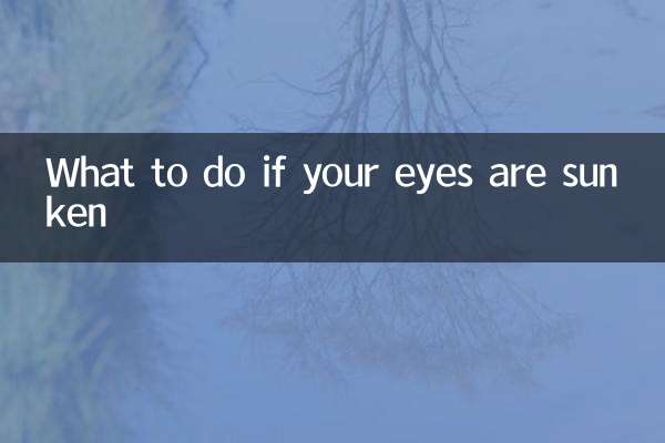 O que fazer se seus olhos estiverem fundos