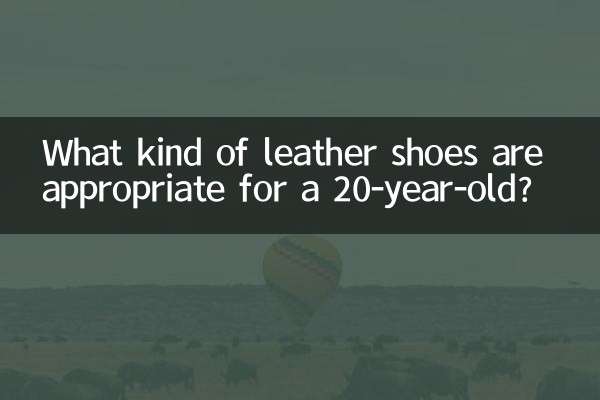 Che tipo di scarpe in pelle sono adatte per un ventenne?