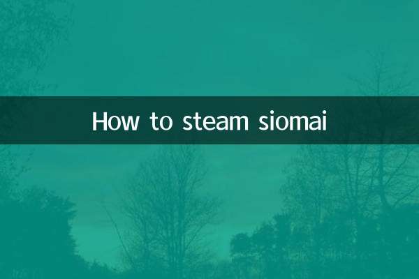 Como cozinhar siomai no vapor