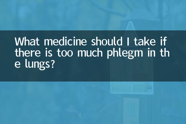 What medicine should I take if there is too much phlegm in the lungs?