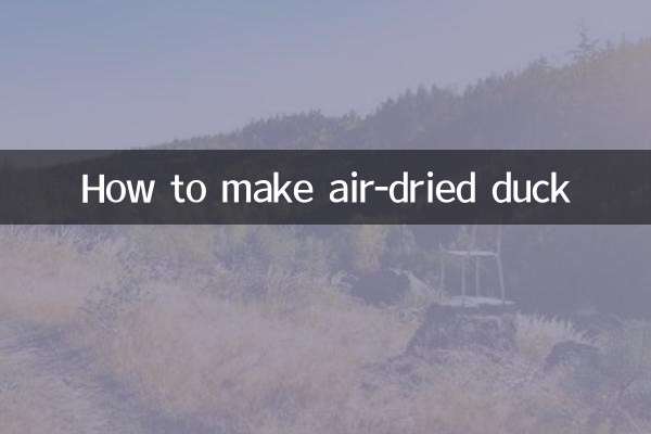 Como fazer pato seco ao ar