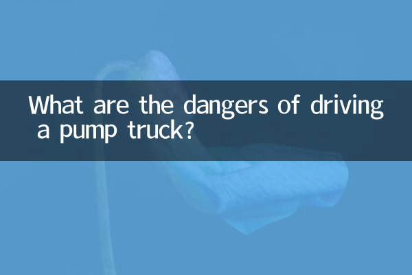 Welche Gefahren birgt das Fahren eines Pumpwagens?