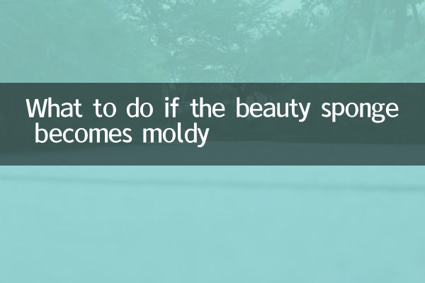 美妆蛋发霉怎么办