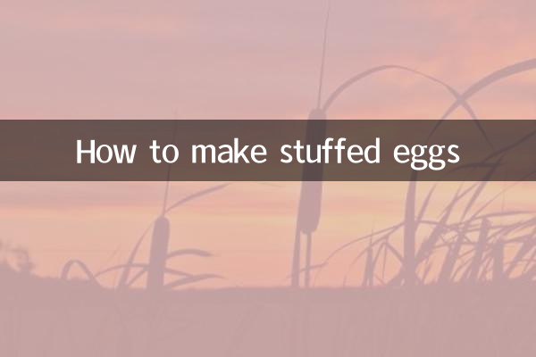 How to make stuffed eggs