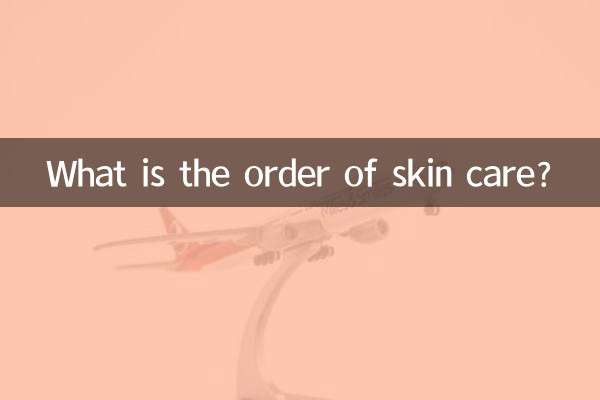 Wie ist die Reihenfolge der Hautpflege?