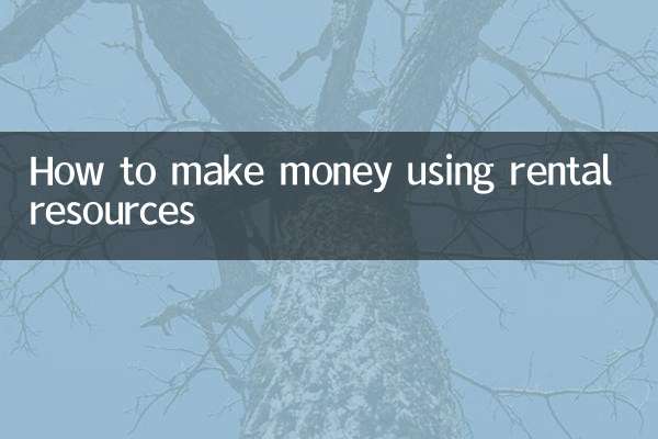 کرایے کے وسائل کا استعمال کرتے ہوئے پیسہ کیسے کمایا جائے