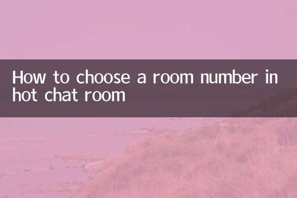 হট চ্যাট রুমে একটি রুম নম্বর কিভাবে চয়ন করবেন