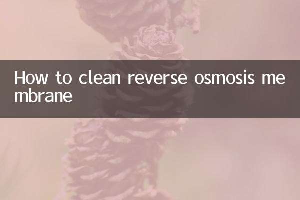 Как очистить мембрану обратного осмоса