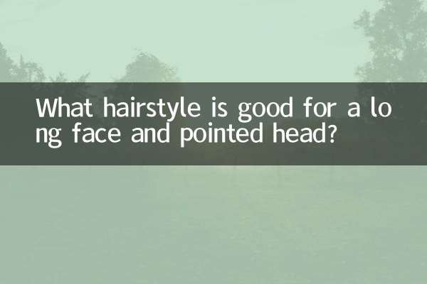 What hairstyle is good for a long face and pointed head?