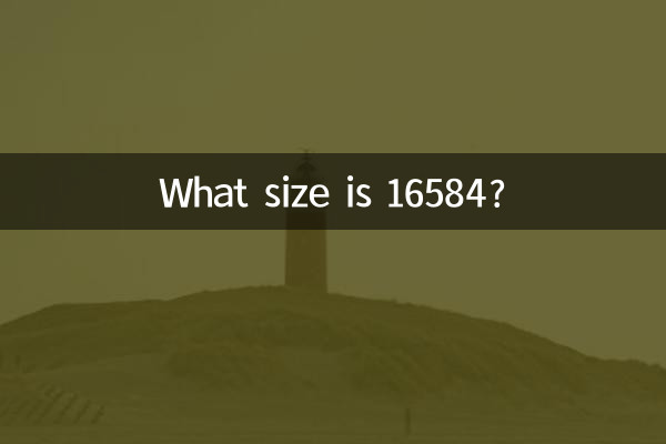 Welche Größe hat 16584?