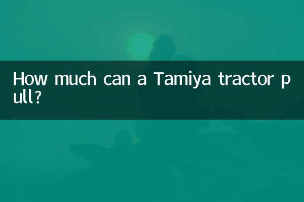 Quanto pode puxar um trator Tamiya?