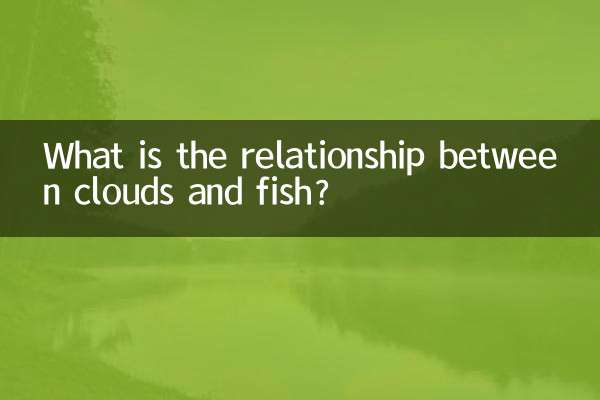 Qual é a relação entre nuvens e peixes?