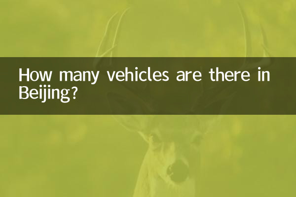 How many vehicles are there in Beijing?