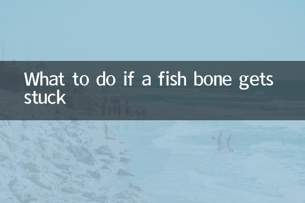 What to do if a fish bone gets stuck