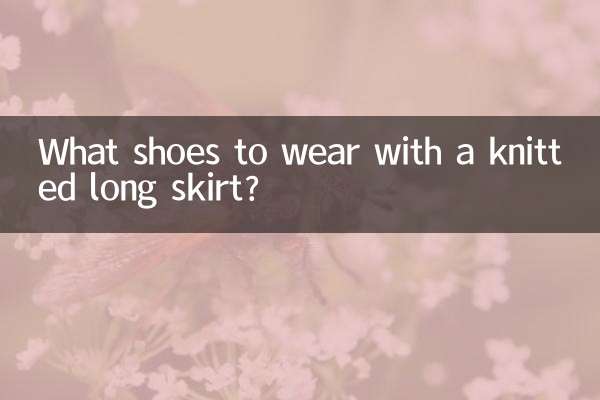 ¿Qué zapatos llevar con una falda larga de punto?