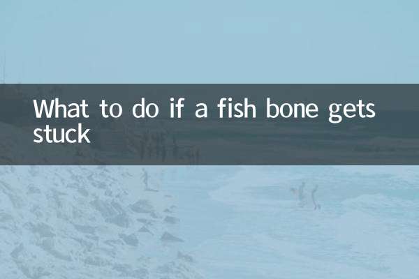 What to do if a fish bone gets stuck