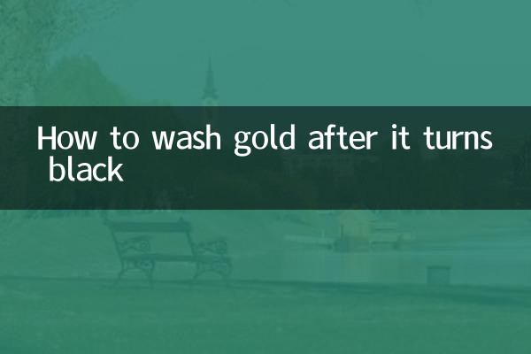 How to wash gold after it turns black