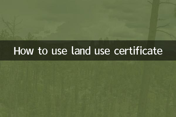 Comment utiliser le certificat d'occupation du sol