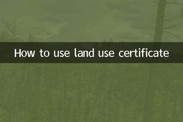 Comment utiliser le certificat d'occupation du sol