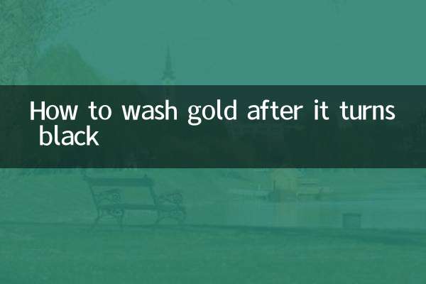 How to wash gold after it turns black