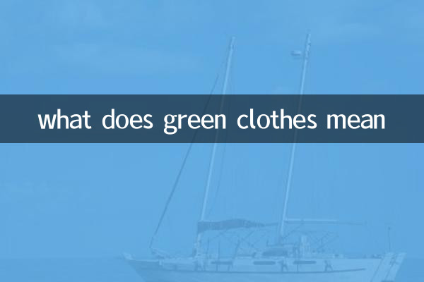 what does green clothes mean