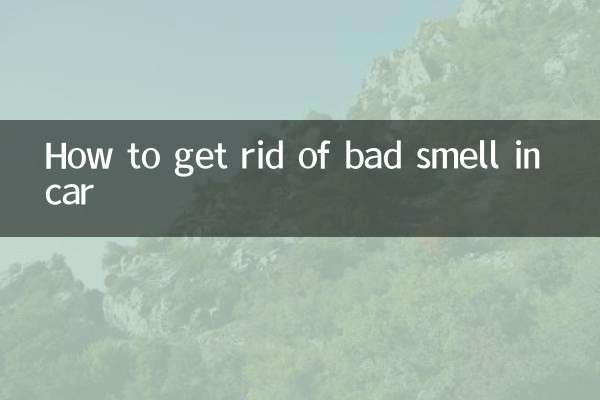 How to get rid of bad smell in car