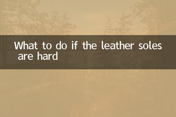 皮鞋底硬怎麼辦