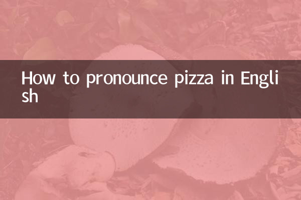 Как произносится Pizza на английском