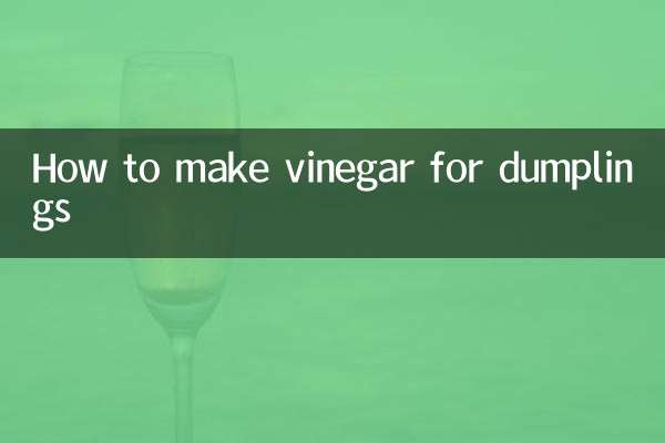 Comment faire du vinaigre pour les raviolis