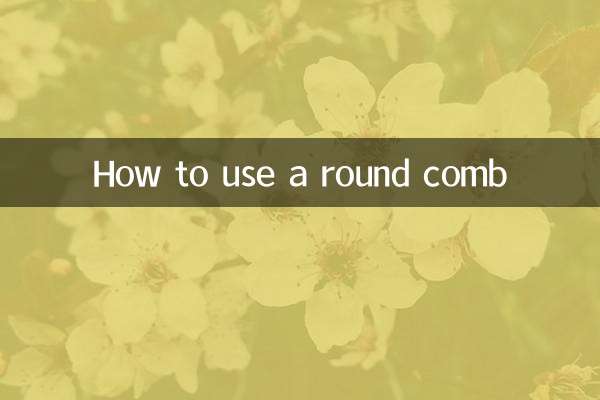 So verwenden Sie einen runden Kamm