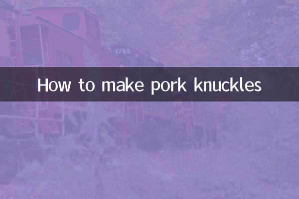 Cómo hacer codillos de cerdo