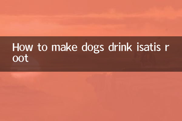 کتوں کو کس طرح isatis کی جڑ پینے کا طریقہ ہے