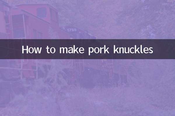 Cómo hacer codillos de cerdo