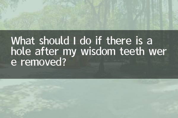 Cosa devo fare se c'è un buco dopo che mi sono stati rimossi i denti del giudizio?