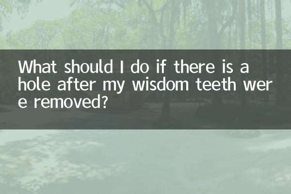 Cosa devo fare se c'è un buco dopo che mi sono stati rimossi i denti del giudizio?