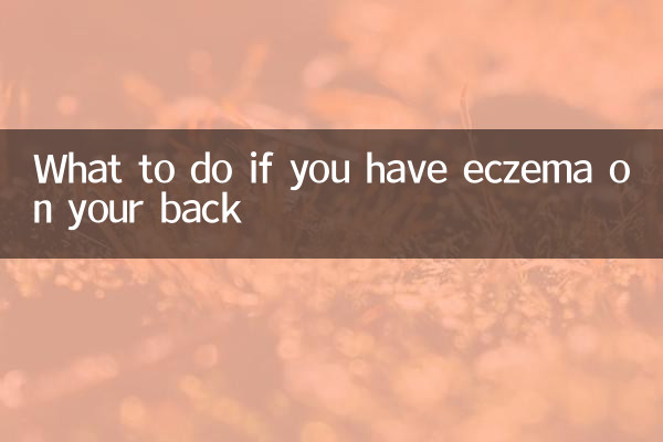 Was tun, wenn Sie ein Ekzem am Rücken haben?