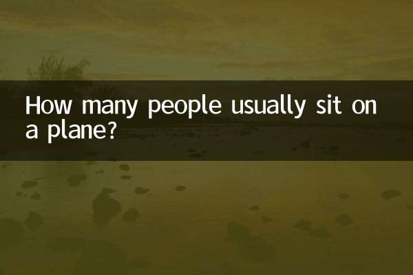 Combien de personnes sont habituellement assises dans un avion ?
