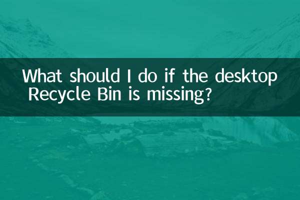 O que devo fazer se a Lixeira da área de trabalho estiver faltando?