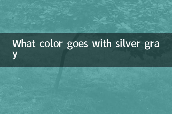 ما هو اللون الذي يتناسب مع اللون الرمادي الفضي