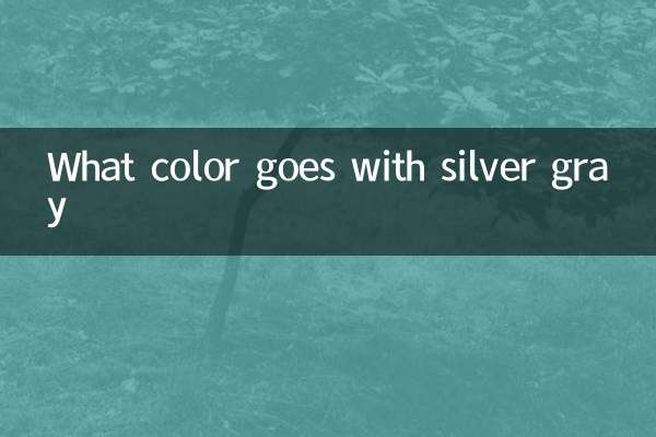 シルバーグレーに合う色は何色ですか