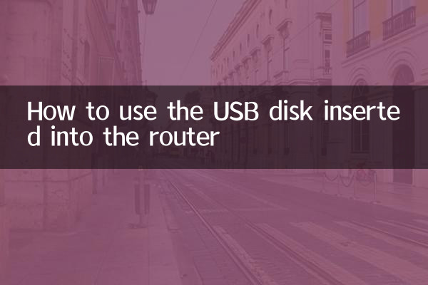 How to use the USB disk inserted into the router