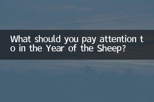 À quoi faut-il faire attention pendant l’Année du mouton ?