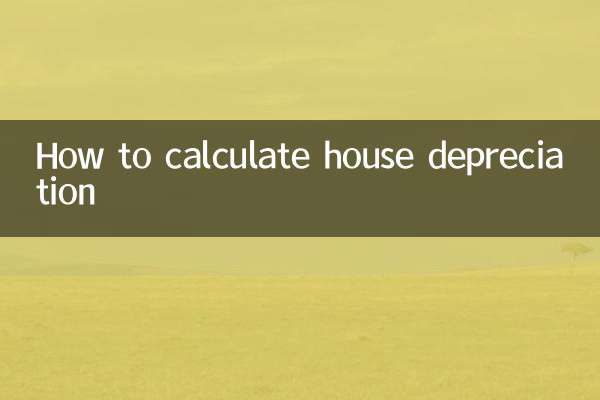 Como calcular a depreciação da casa